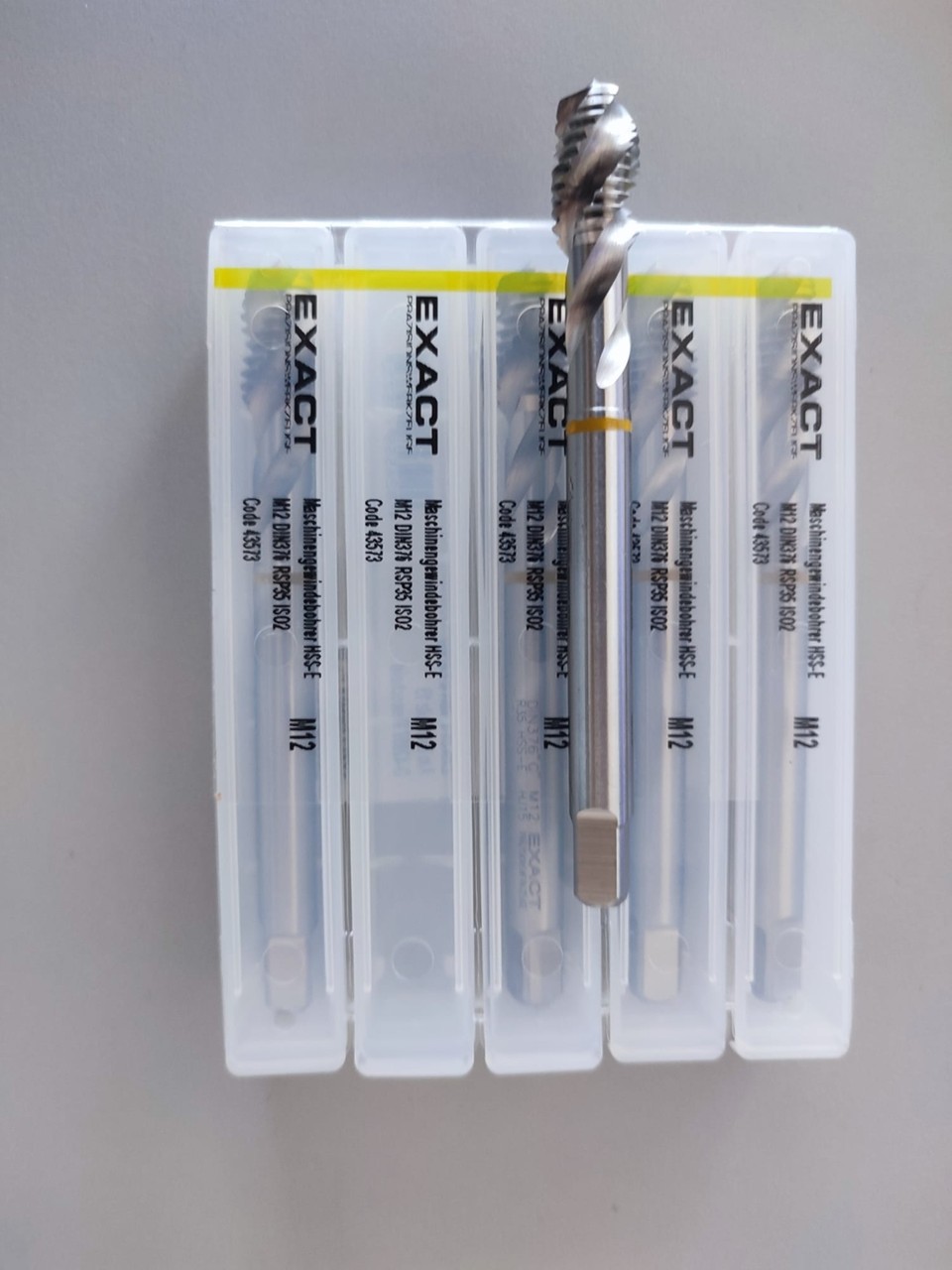Exact Hss-E Klavuz Uç Hss-E Paslanmaz Metal M12 Helis görsel 1