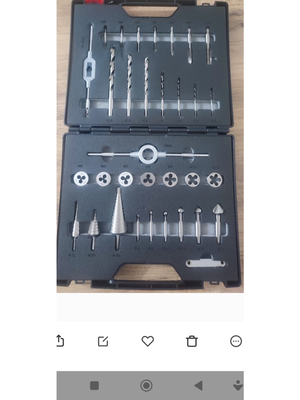 Exact Star-Kit Seti Havşa+Klavuz+Matkap+Delik Genişletici+Pafta+Klavuz Kolu+Pafta Kolu 33 Parça Set görsel 1